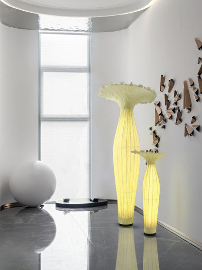 Vase Fabric Floor Lamp