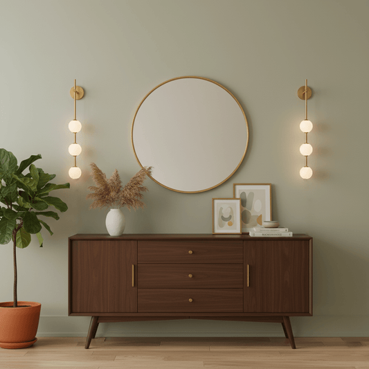 Vertical Globe Wall Lamp