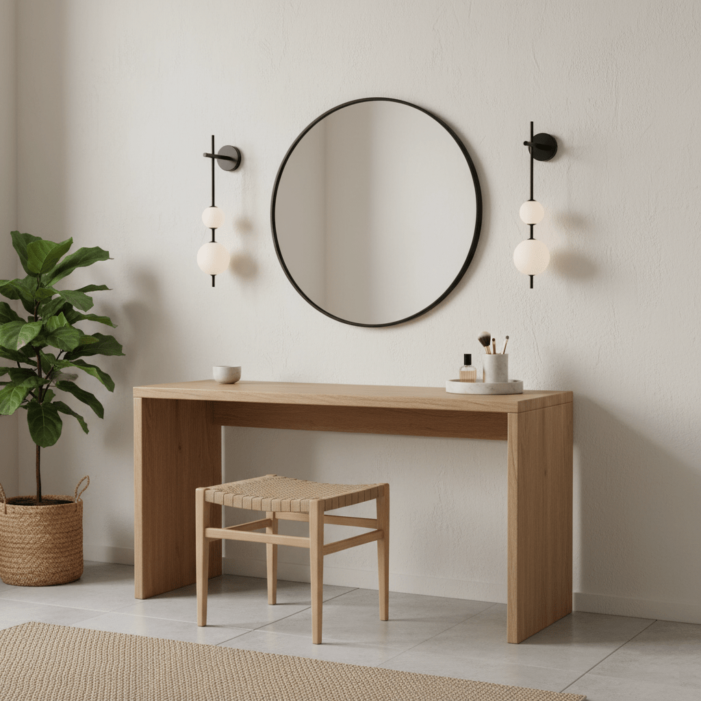Vertical Globe Wall Lamp