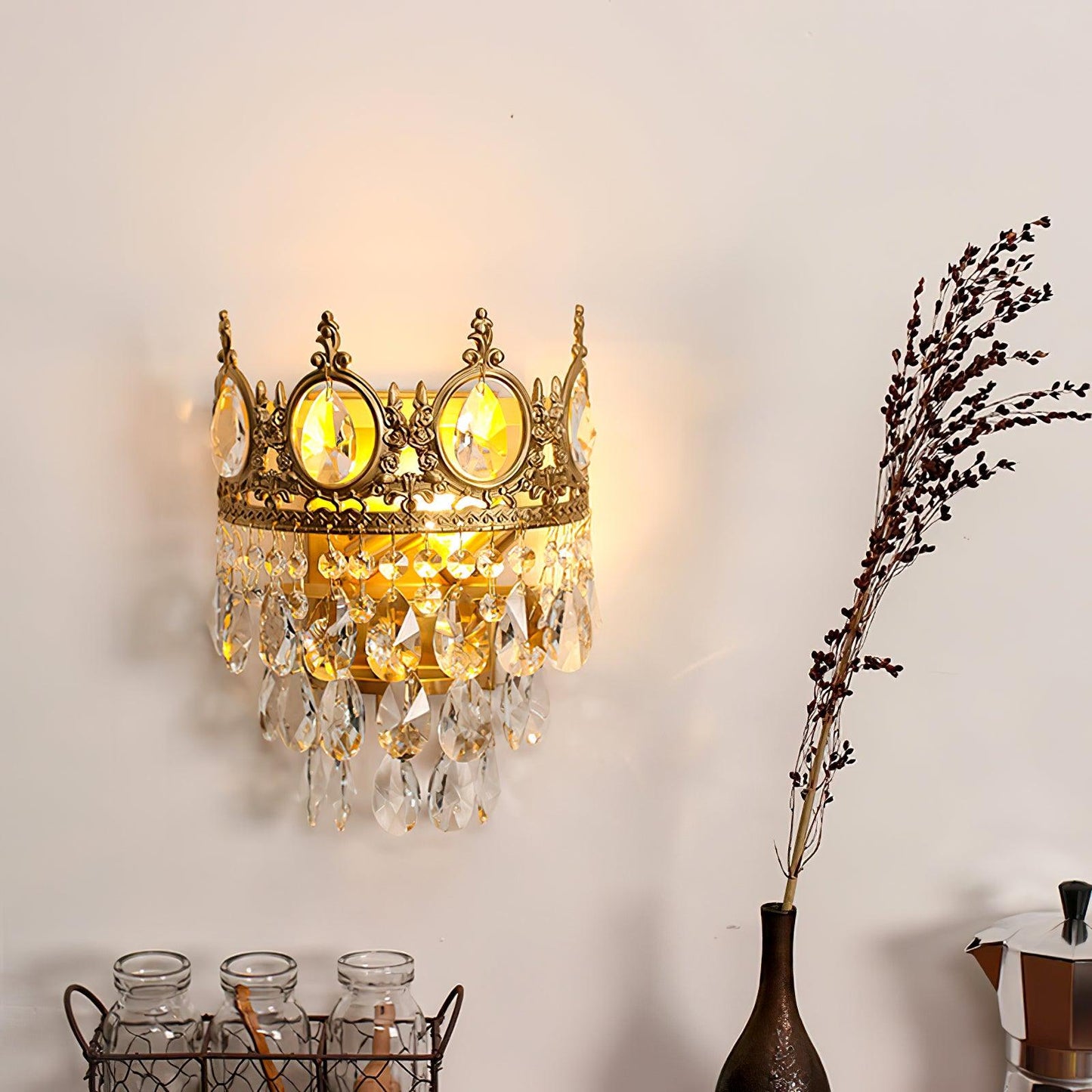 Vintage Crystal  Wall lamp