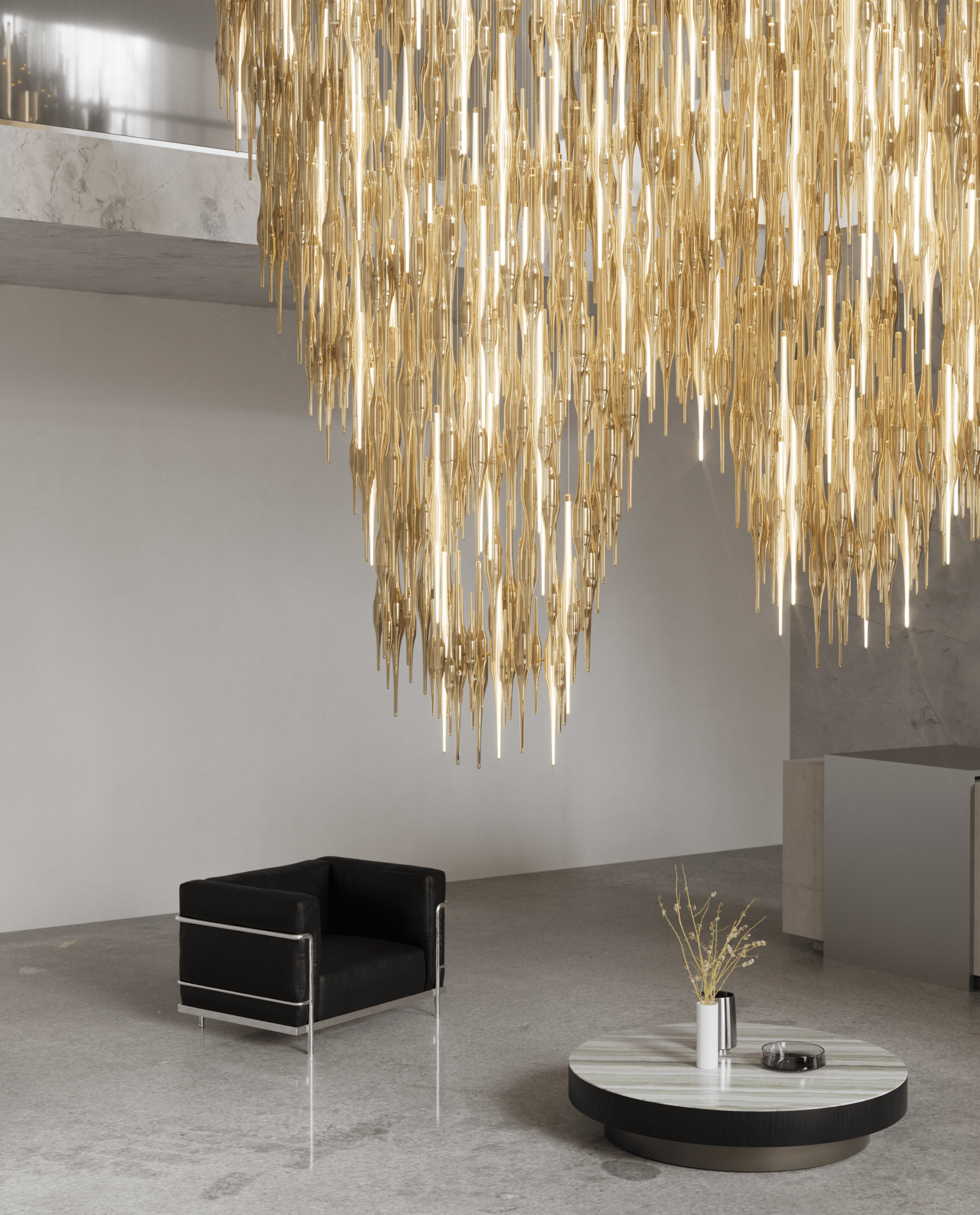 Vitara Glass Drop Customize Chandelier