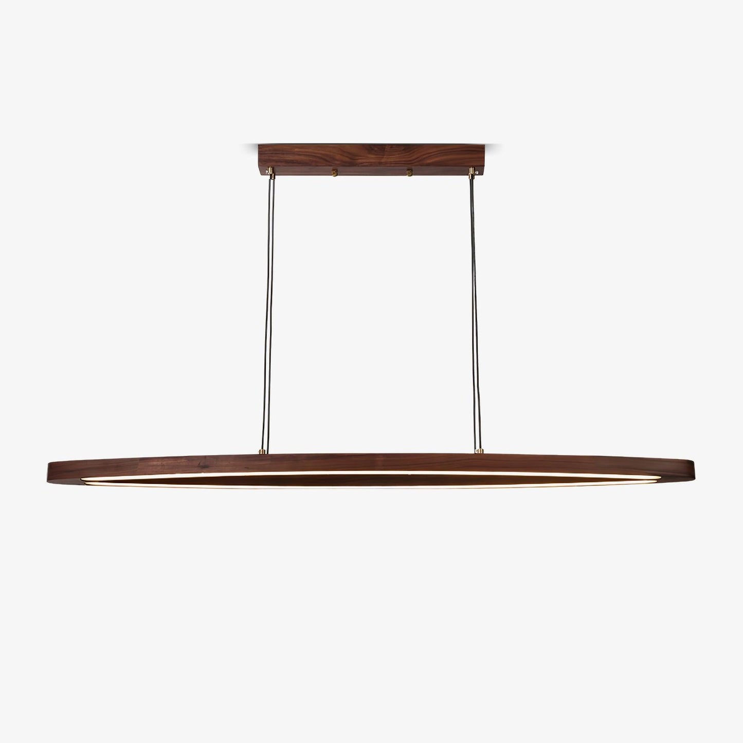 Walnut Arc Linear Pendant Lamp