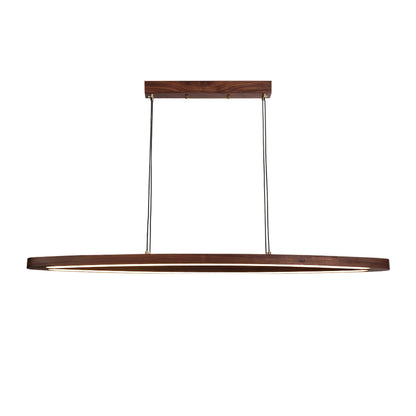 Walnut Arc Linear Pendant Lamp