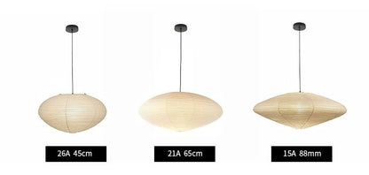 Washi Paper 15A 21A 26A Pendant Light