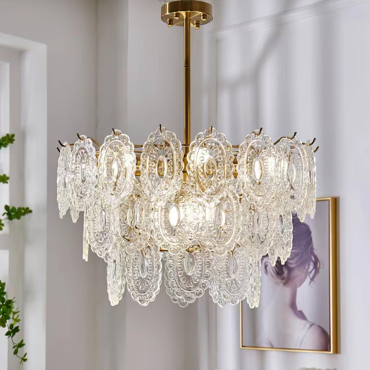 Wave Glass Chandelier