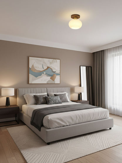 White Shell Ceiling Lamp