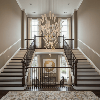 White Feather Art Deco Customize Chandelier