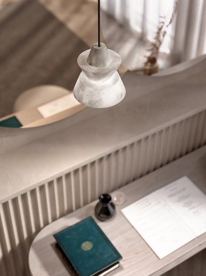 Strata Alabaster Pendant Light