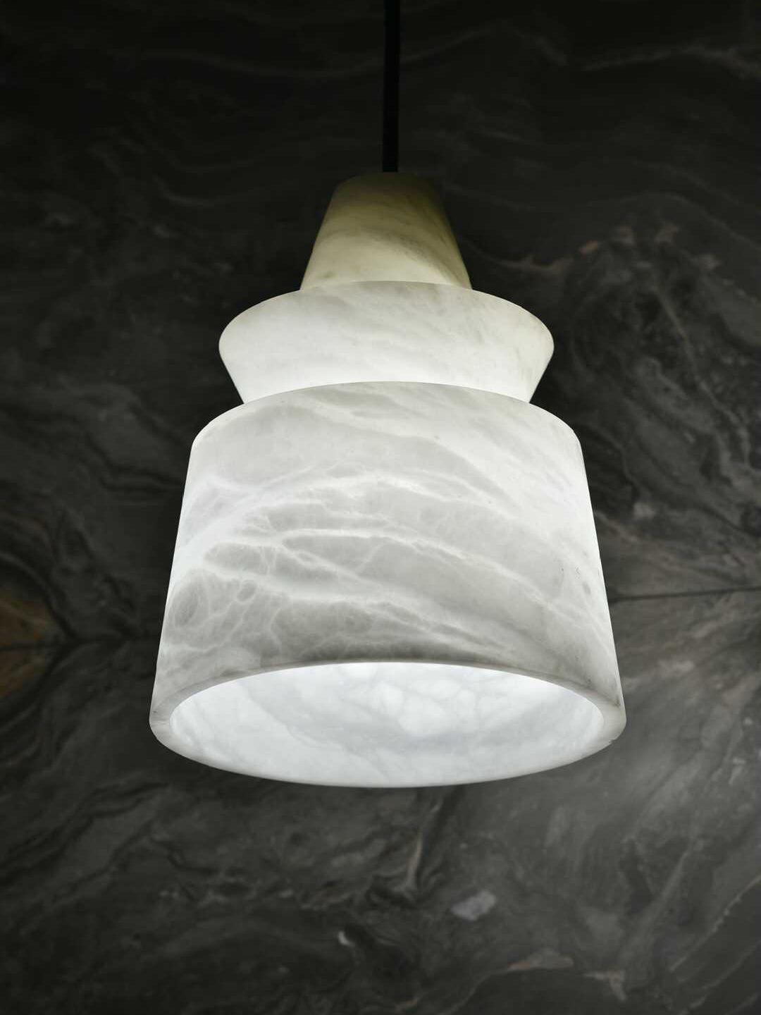 Strata Alabaster Pendant Light