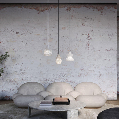 Strata Alabaster Pendant Light