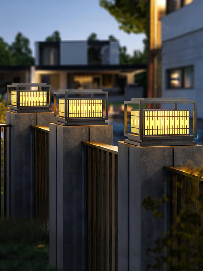 Window Grille Outdoor Post Light
