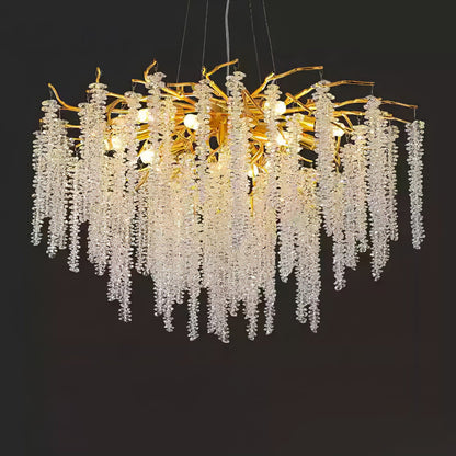 Wisteria Flower Crystal Chandelier