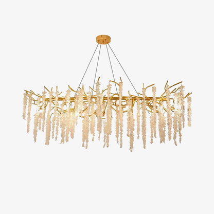 Wisteria Flower Crystal Chandelier