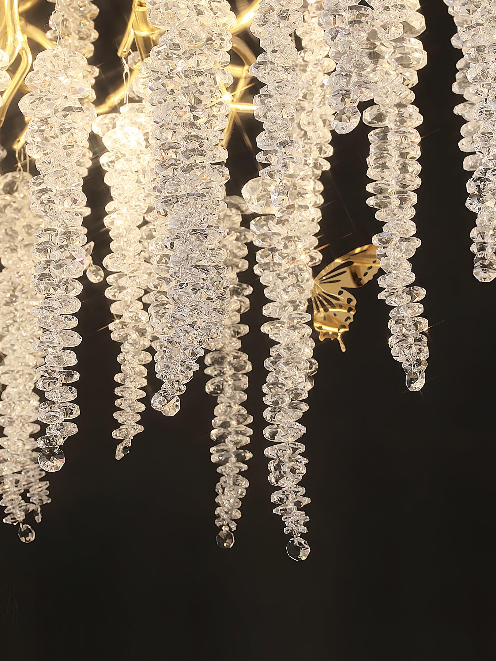Wisteria Flower Crystal Chandelier