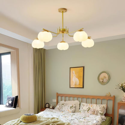 Plastic Cotton Balls Chandelier