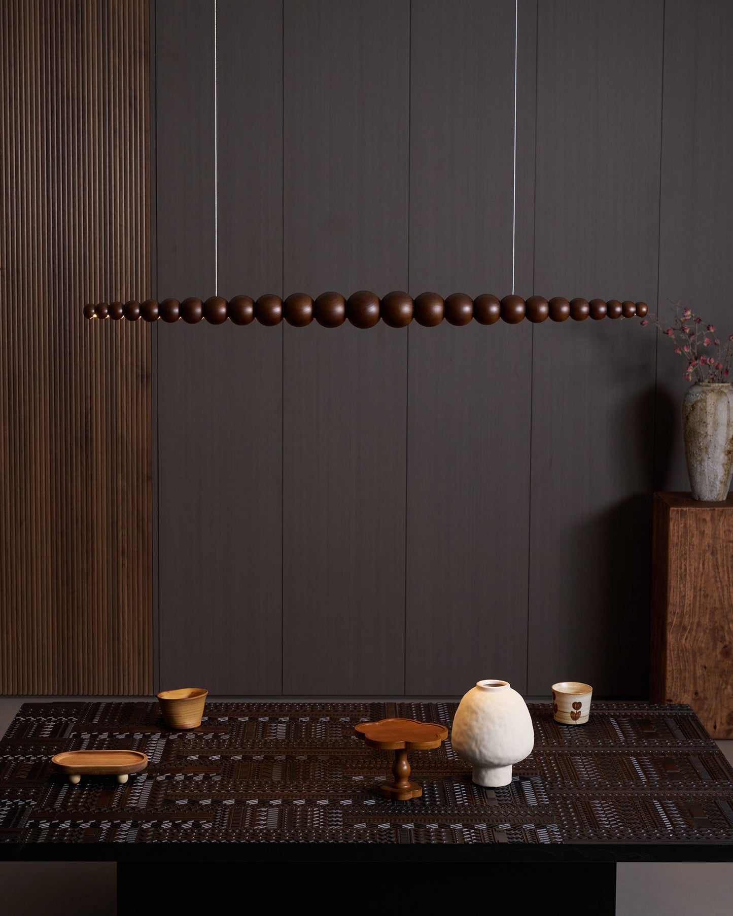Woodline Orb Pendant Light