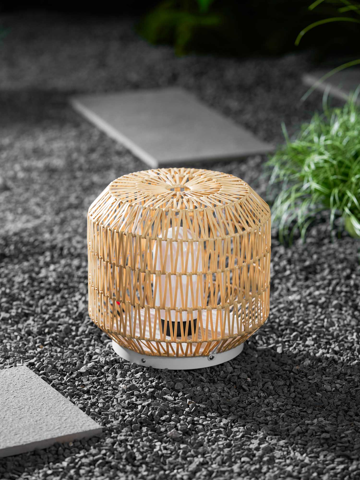 Woven Rattan Outdoor Lamp