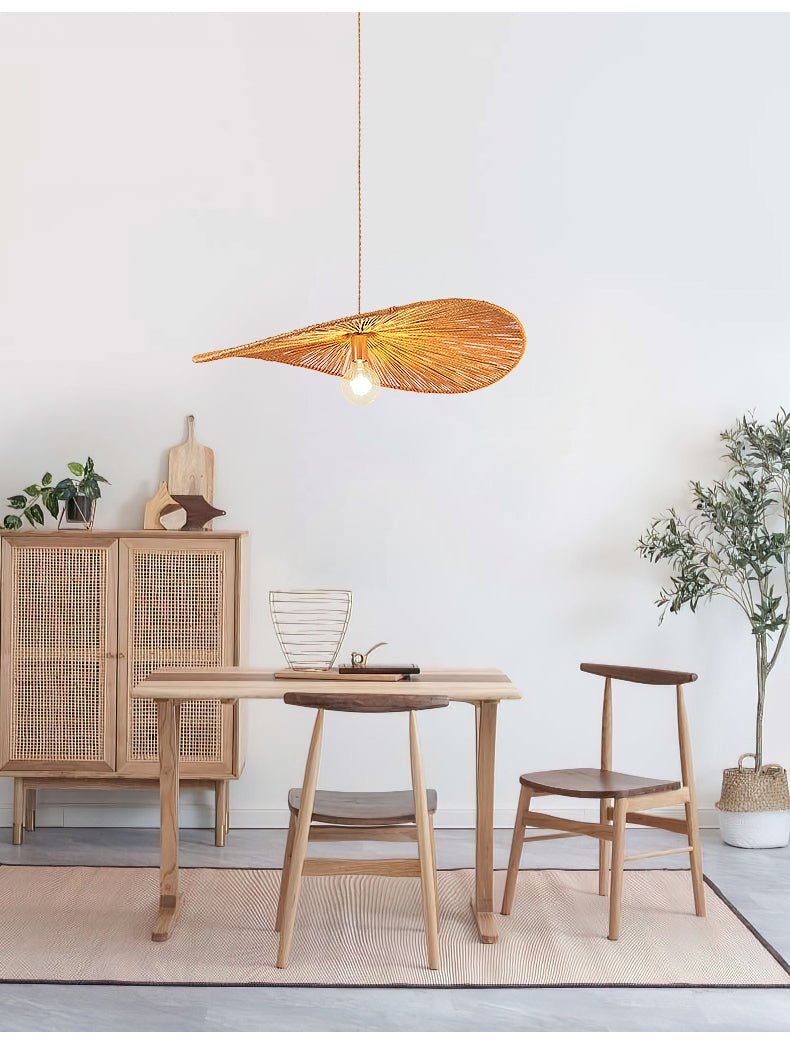 Woven Leaf Pendant Light