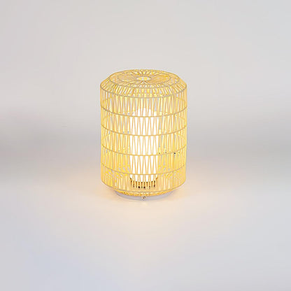 Woven Rattan Outdoor Lamp