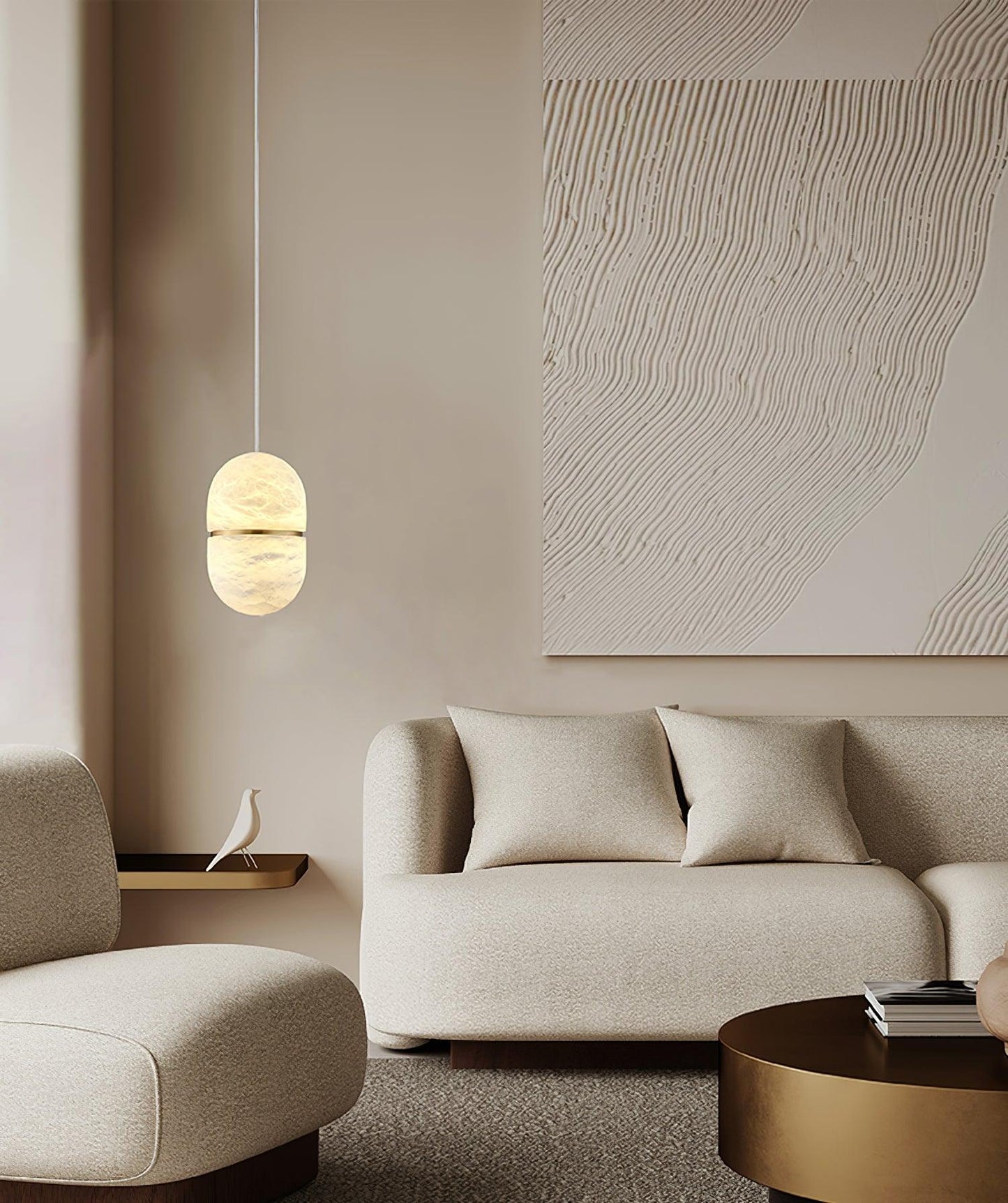 YUM Alabaster Pendant Light