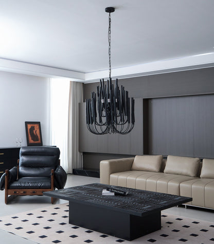 Sparse Wooden stick Chandelier