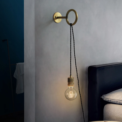 Loop Minimalist Wall Light With Wall Socket