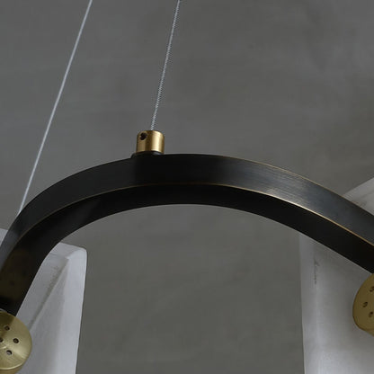 Delia Alabaster Chandelier