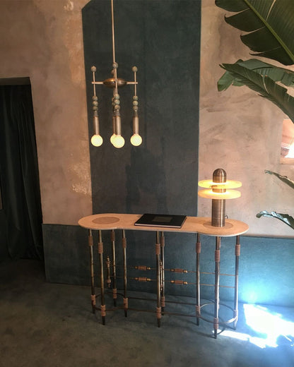 Alabaster Planes Table Lamp