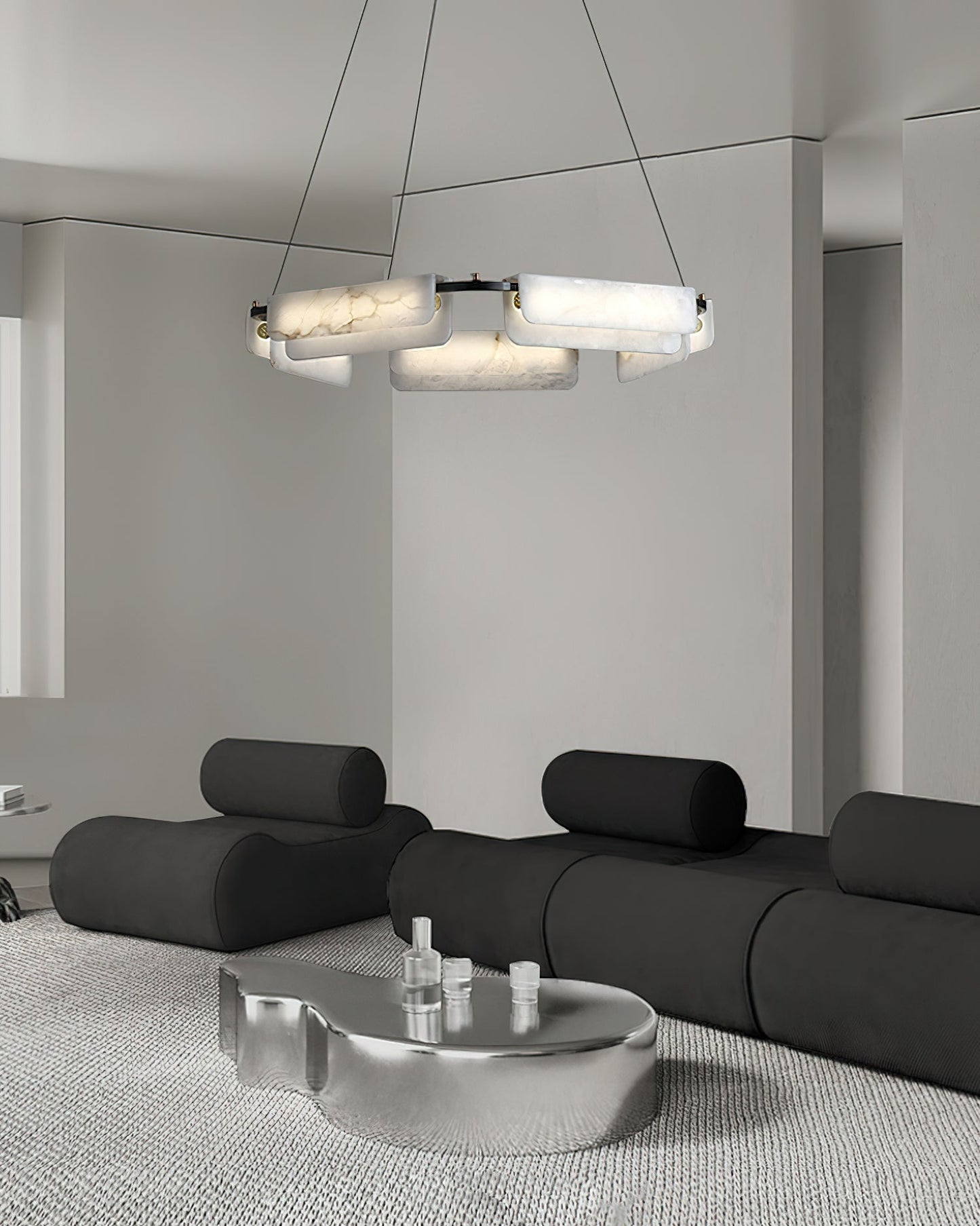 Delia Alabaster Chandelier