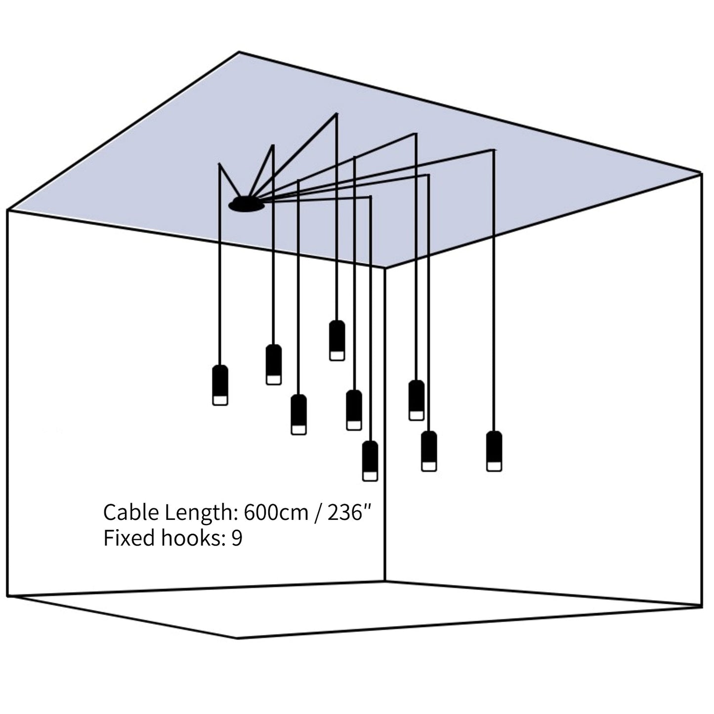 Lines free-form Pendant light