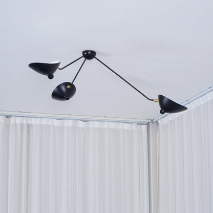 Leaning Serge Mouille Ceiling Lamp B