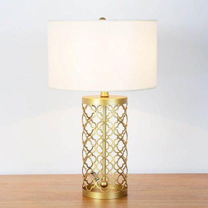 Openwork Metal Table Lamp