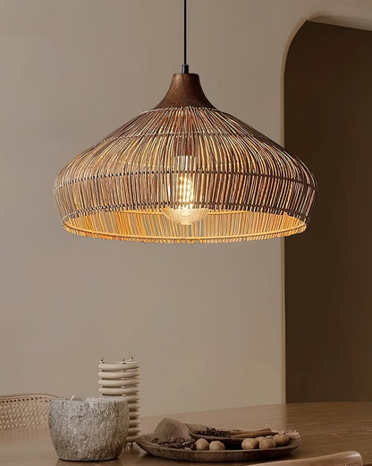 Wicker Rattan Pendant Light
