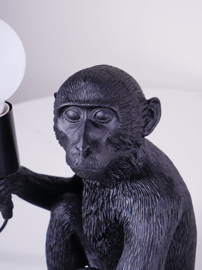 Monkey Resin Table Lamp