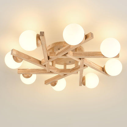 Wood Orin Ceiling Light