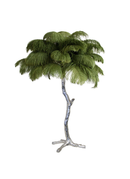 Ostrich Feather Table Lamp