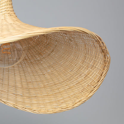 Straw hat Pendant Light