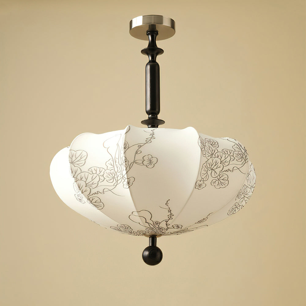 Floral Patterned Ceiling Light