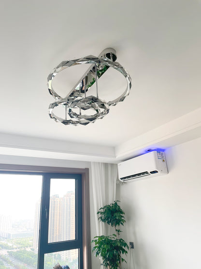 Rhombus Crystal Ceiling Lamp