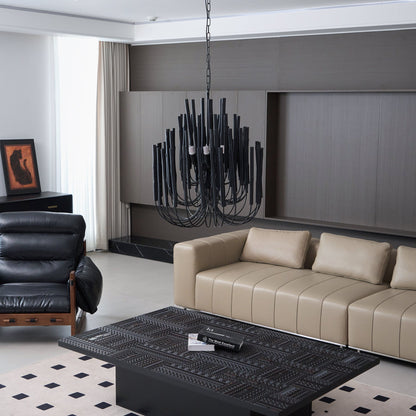 Dense Wooden stick Chandelier