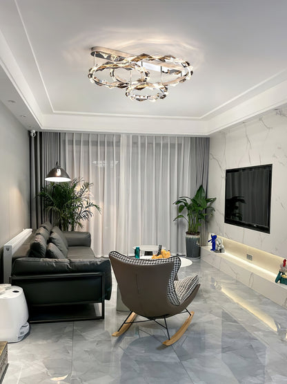 Rhombus Crystal Ceiling Lamp