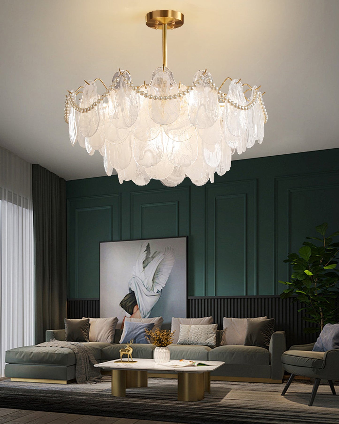 Oukaning Pearl Chandelier