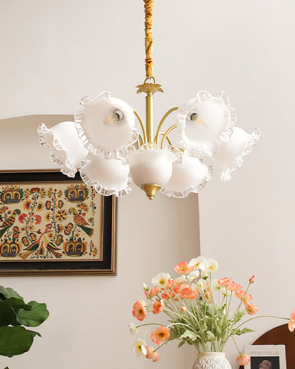 Floral Glass Chandelier