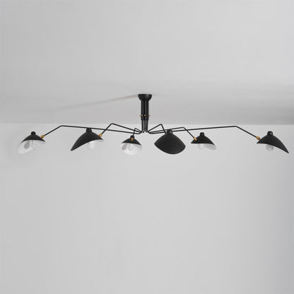 Horizontal Serge Mouille Ceiling Lamp A