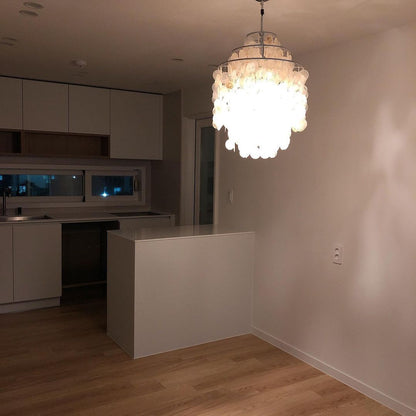 Round Shell Chandelier