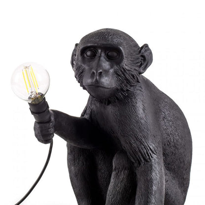 Monkey Resin Table Lamp