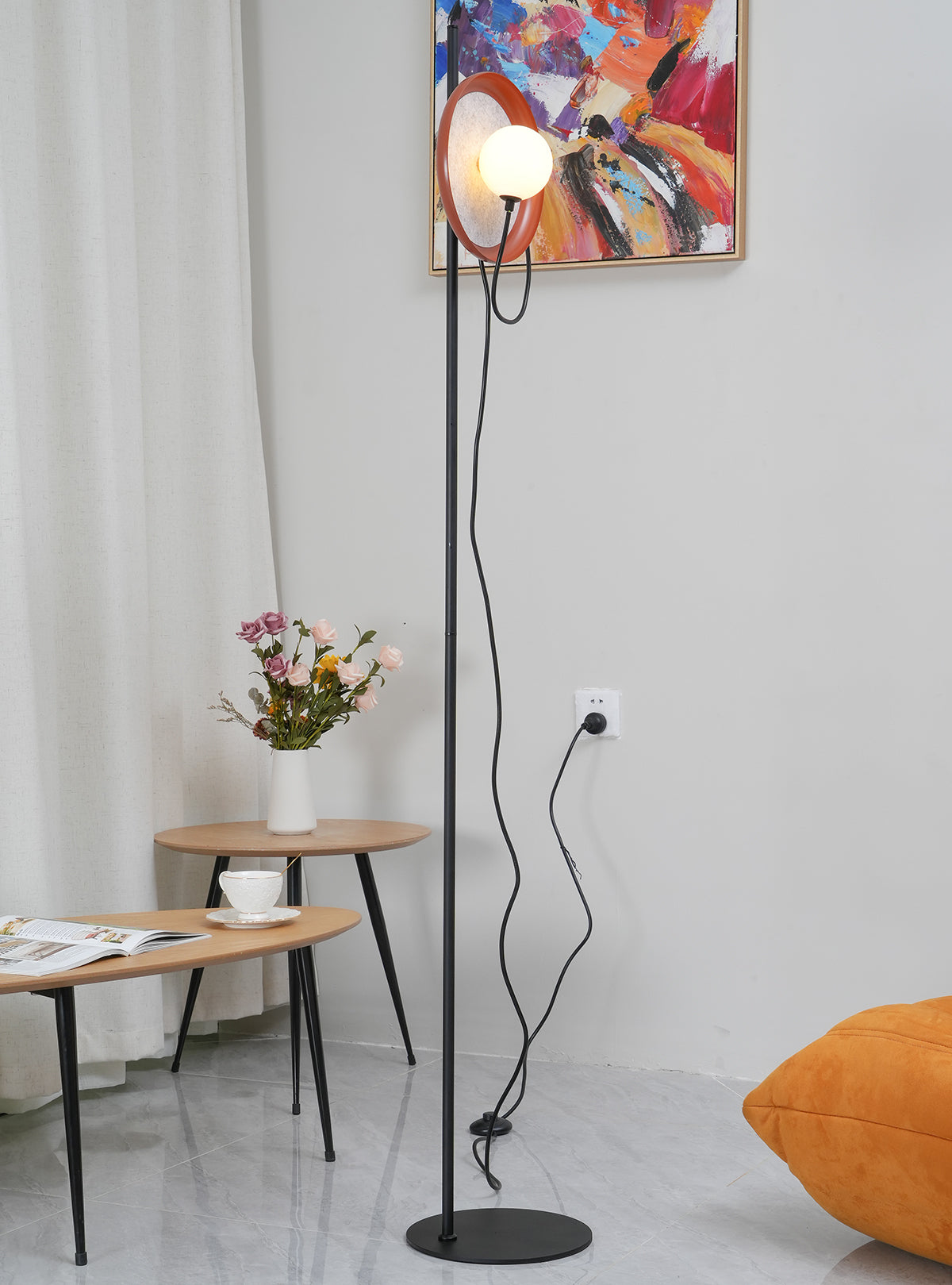 Wire Floor Lamp