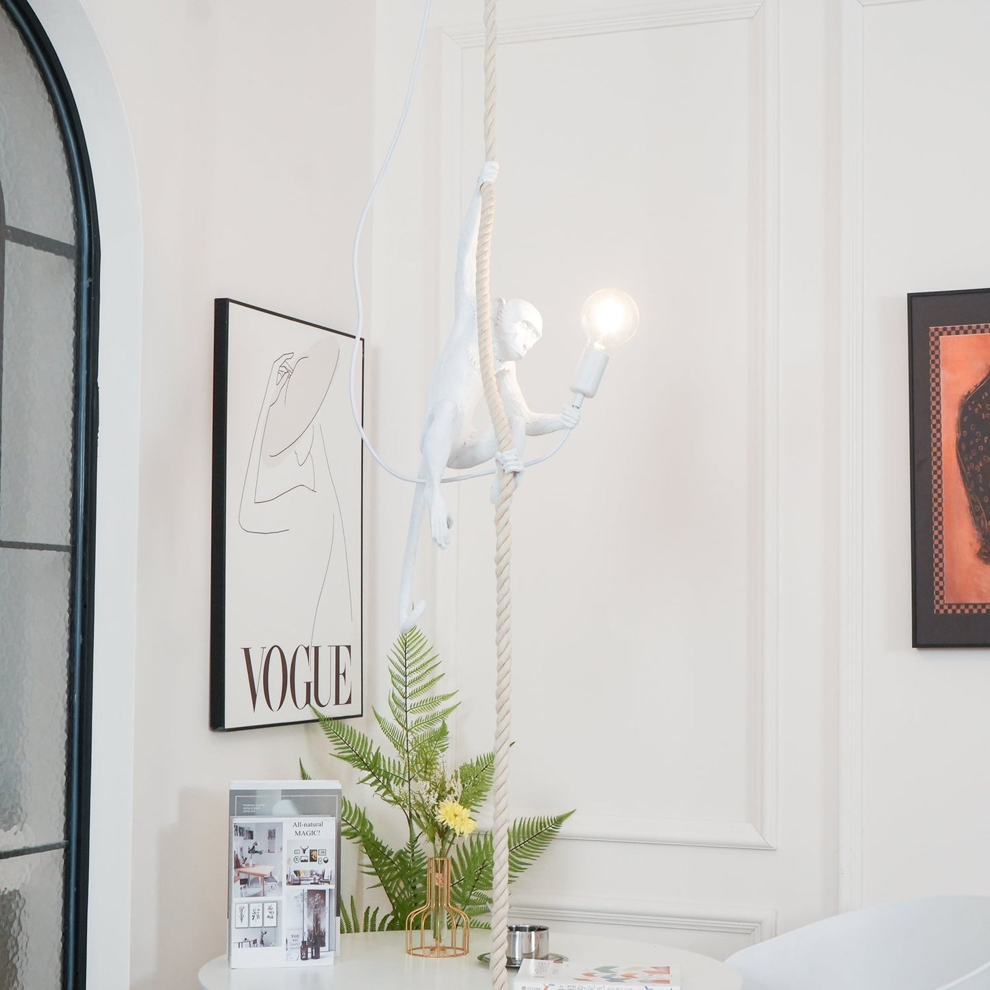 Monkey Pendnant Lamp