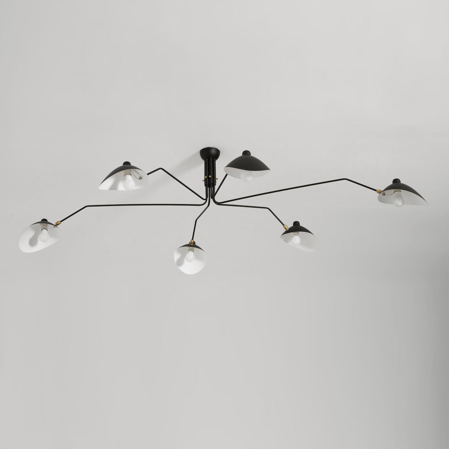 Horizontal Serge Mouille Ceiling Lamp A