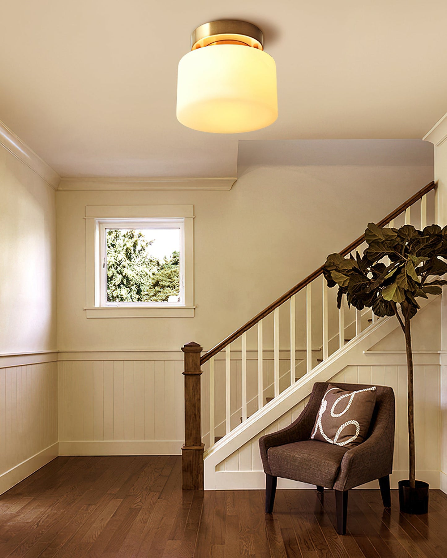 Tatum Glass Ceiling Light